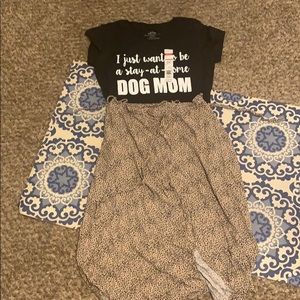 Outfit or separate shirt and tie skirt